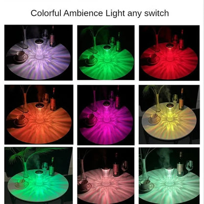 Crystal Led Humidifier With 7 Color Night Light