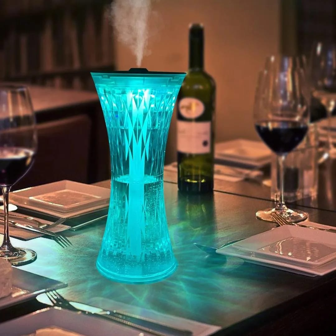 Crystal Led Humidifier With 7 Color Night Light